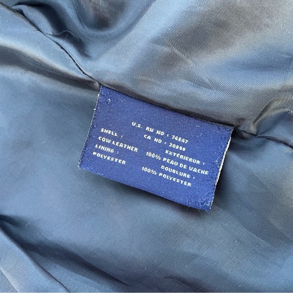 Dockers 100% Black Leather Hooded Jacket - Picture 3 of 6